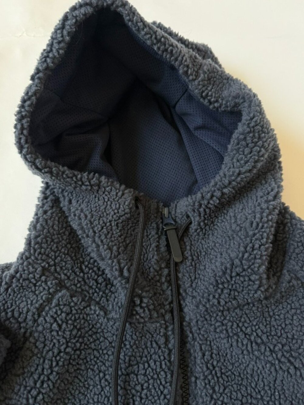 Nike Mens L Full Zip Sherpa Jacket Blue Fleece AQ2767-451 Windrunner Coat Hoodie - Picture 8 of 11